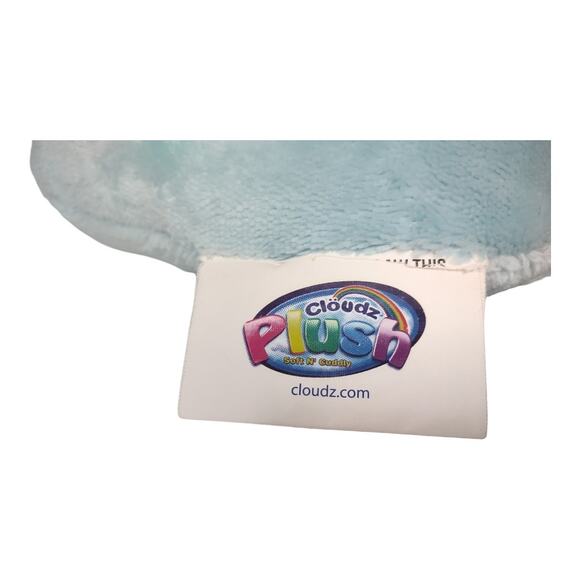 CLOUDZ PLUSH Unicorn Neck Travel Pillow Blue Rainbow Vacation Home Kids Childs - Picture 6 of 7